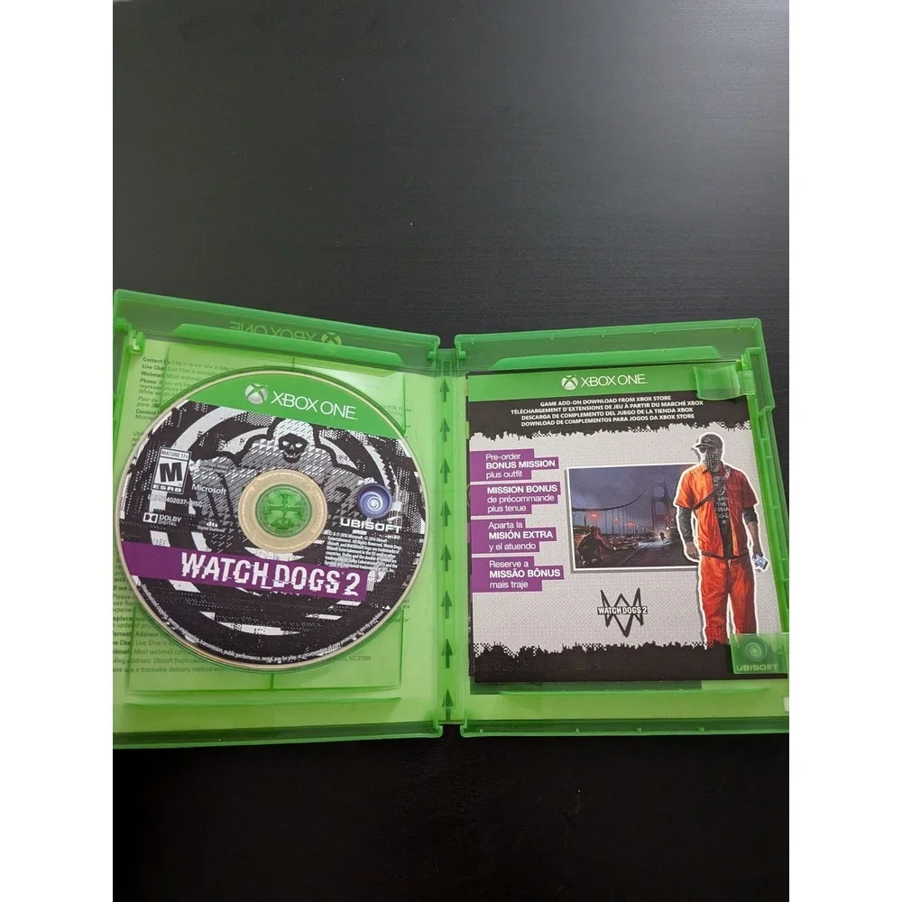 Watch Dogs 2 (Microsoft Xbox‎ One, 2016) Video Game
